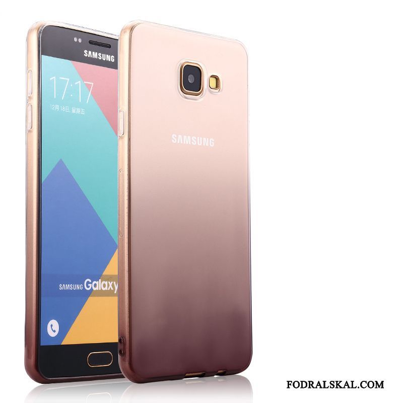 Skal Samsung Galaxy A5 2016 Silikon Transparenttelefon, Fodral Samsung Galaxy A5 2016 Mjuk Fallskydd Rosa
