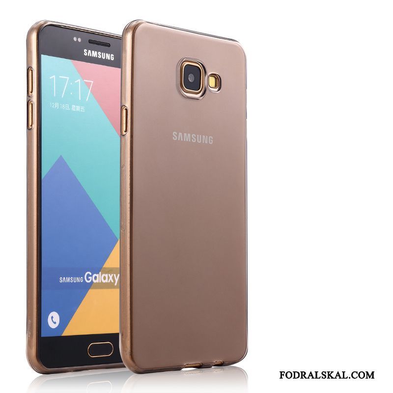 Skal Samsung Galaxy A5 2016 Silikon Transparenttelefon, Fodral Samsung Galaxy A5 2016 Mjuk Fallskydd Rosa