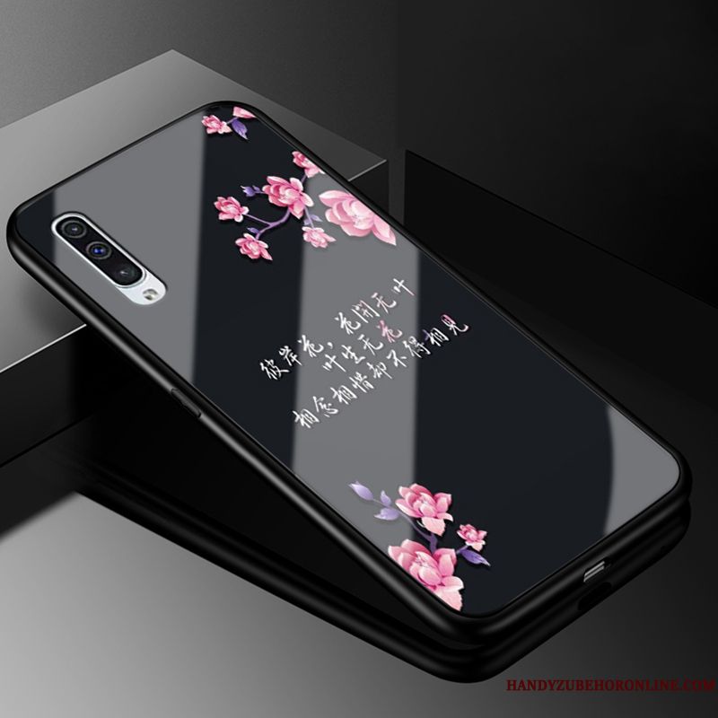 Skal Samsung Galaxy A50 Påsar Glas Liten, Fodral Samsung Galaxy A50 Skydd Rosatelefon