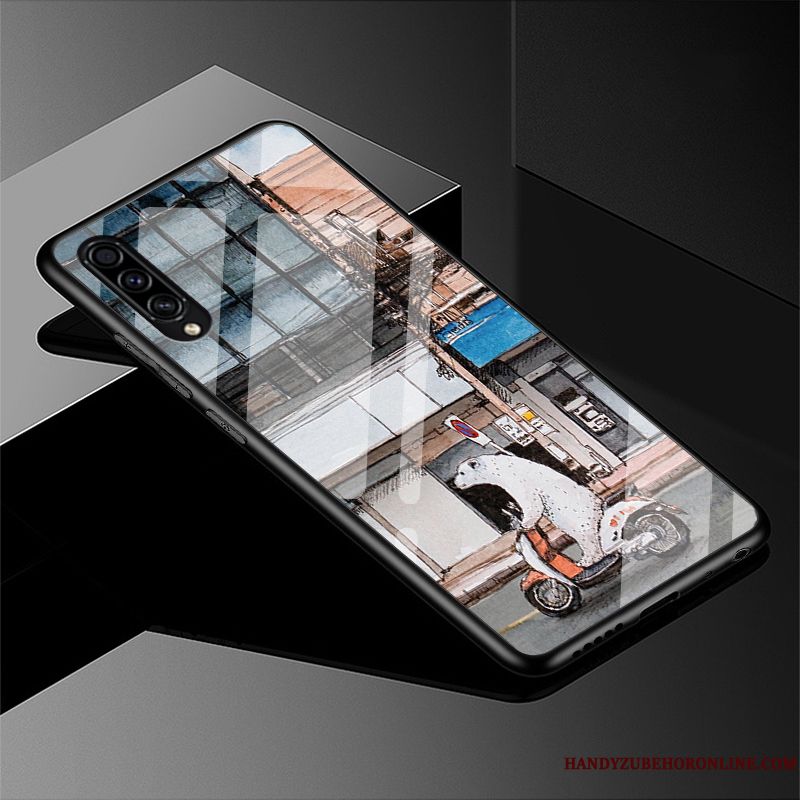 Skal Samsung Galaxy A50s Påsar Glas Enkel, Fodral Samsung Galaxy A50s Silikon Telefon Vacker