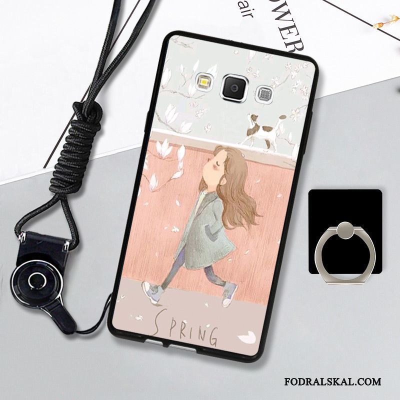 Skal Samsung Galaxy A7 2015 Färg Hängsmyckentelefon, Fodral Samsung Galaxy A7 2015 Mjuk