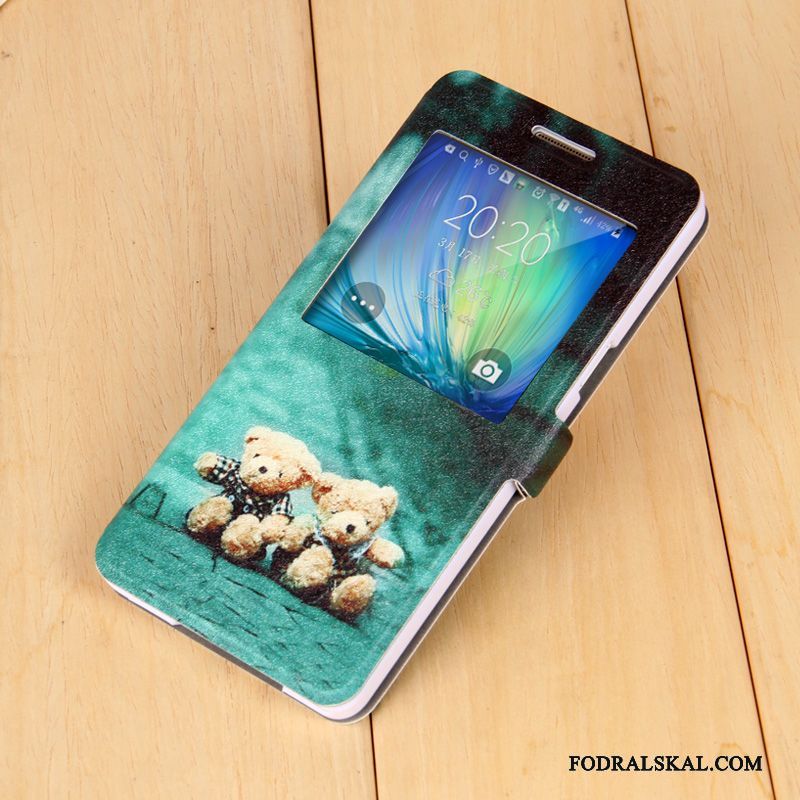 Skal Samsung Galaxy A7 2015 Skydd Telefon Rosa, Fodral Samsung Galaxy A7 2015 Läderfodral