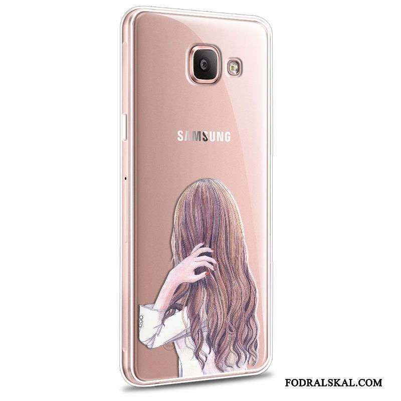 Skal Samsung Galaxy A7 2016 Skydd Fallskyddtelefon, Fodral Samsung Galaxy A7 2016 Mjuk Rosa Ny