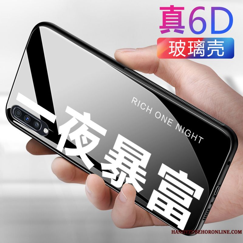 Skal Samsung Galaxy A70 Påsar Personlighettelefon, Fodral Samsung Galaxy A70 Skydd Glas Fallskydd