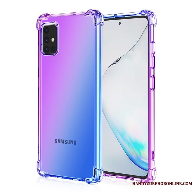 Skal Samsung Galaxy A71 Påsar Gradient Guld, Fodral Samsung Galaxy A71 Pratkvarntelefon