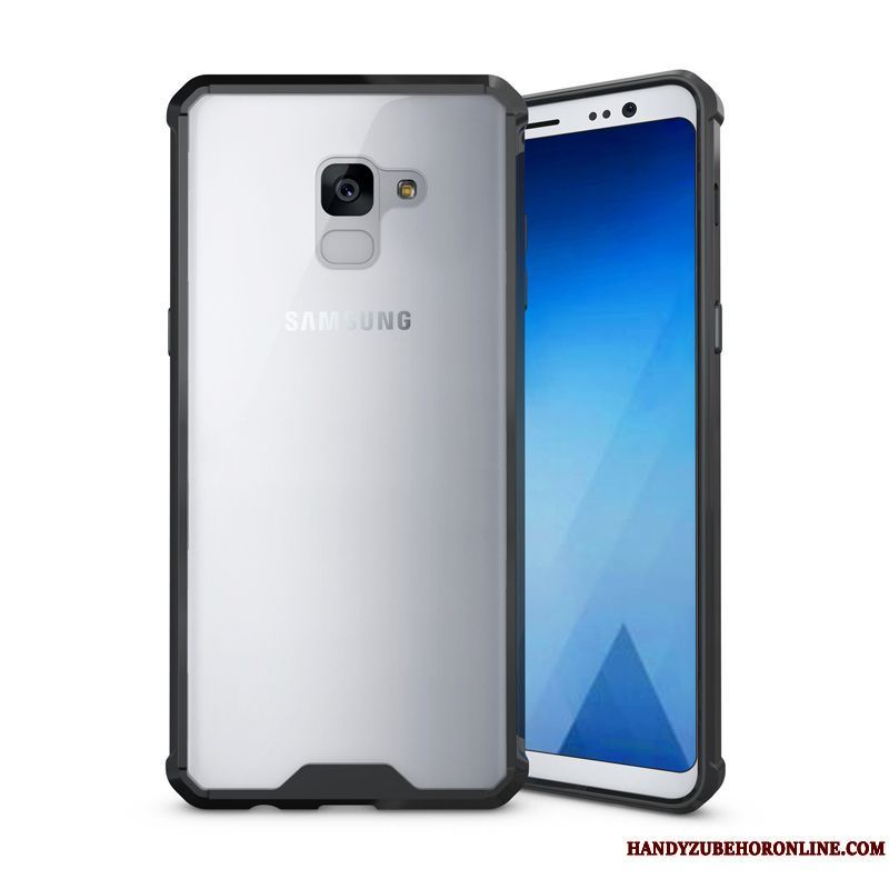 Skal Samsung Galaxy A8 2018 Påsar Pratkvarn Fallskydd, Fodral Samsung Galaxy A8 2018 Skydd Transparenttelefon