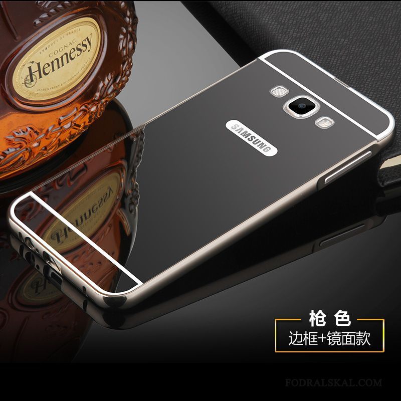 Skal Samsung Galaxy A8 Metall Telefon Silver, Fodral Samsung Galaxy A8 Frame Fallskydd