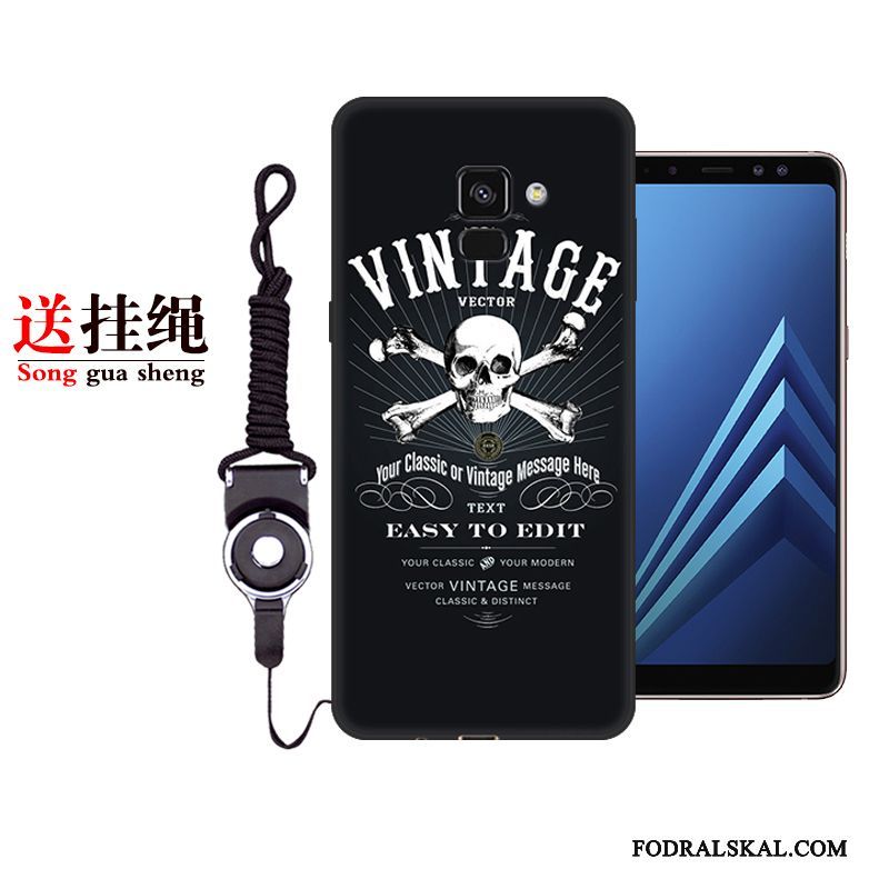 Skal Samsung Galaxy A8+ Mjuk Telefon Personlighet, Fodral Samsung Galaxy A8+ Skydd Svart Fallskydd