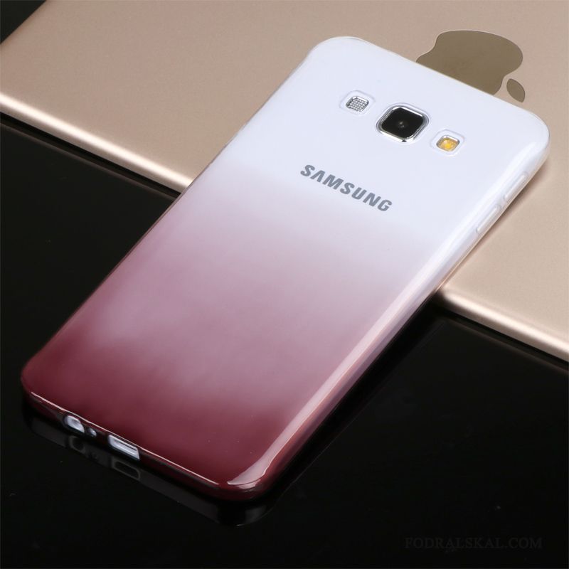 Skal Samsung Galaxy A8 Mjuk Transparent Gul, Fodral Samsung Galaxy A8 Silikon Slimtelefon
