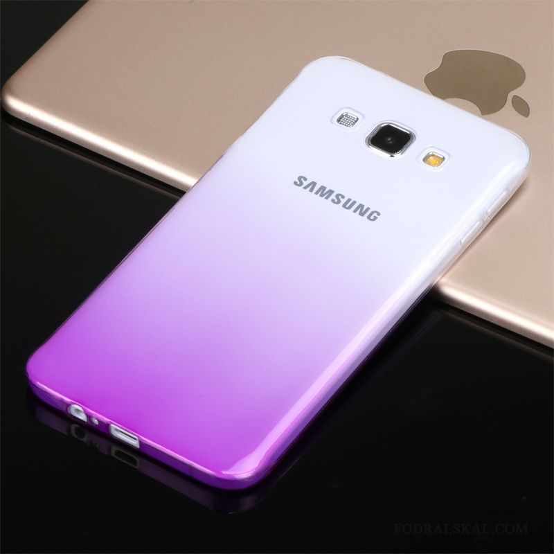 Skal Samsung Galaxy A8 Mjuk Transparent Gul, Fodral Samsung Galaxy A8 Silikon Slimtelefon
