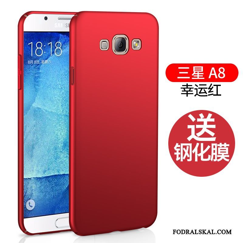 Skal Samsung Galaxy A8 Silikon Trendtelefon, Fodral Samsung Galaxy A8 Påsar Röd Personlighet