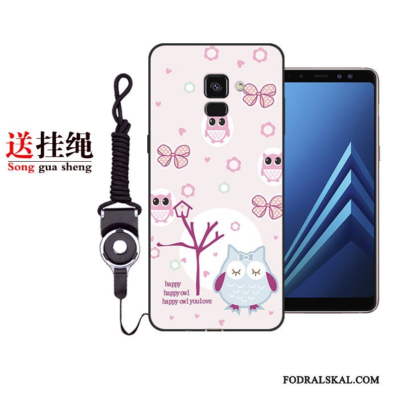 Skal Samsung Galaxy A8+ Skydd Purpur Fallskydd, Fodral Samsung Galaxy A8+ Påsar