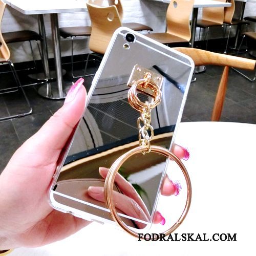Skal Samsung Galaxy A8 Skydd Trend Spegel, Fodral Samsung Galaxy A8 Lyxiga Guldtelefon