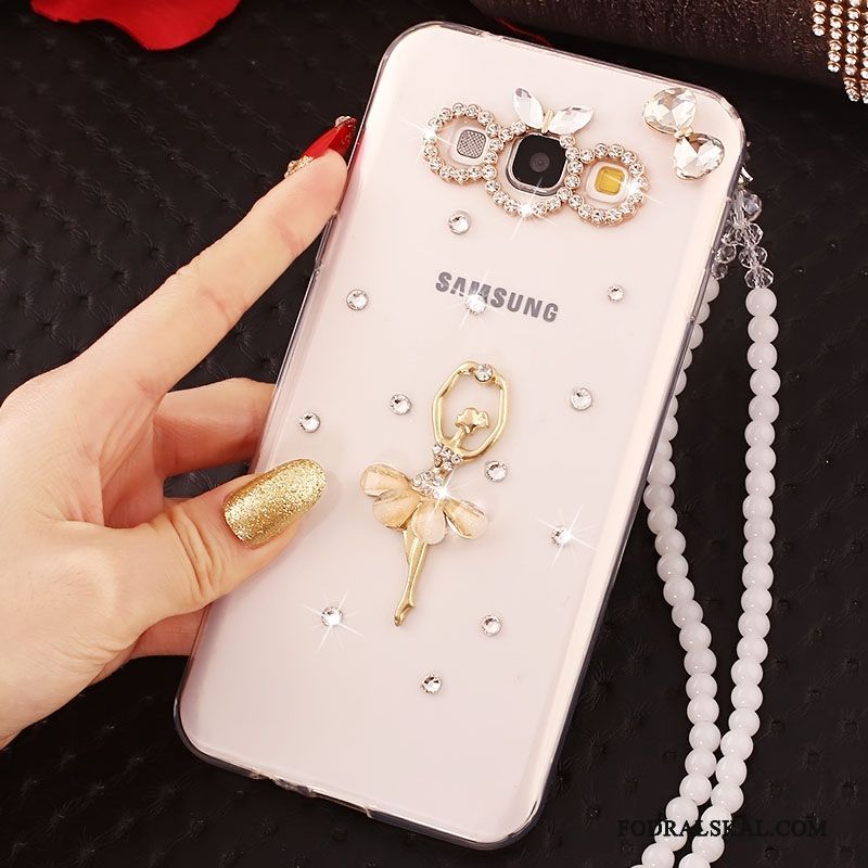 Skal Samsung Galaxy A8 Tecknat Guld Vacker, Fodral Samsung Galaxy A8 Silikon Telefon Fallskydd