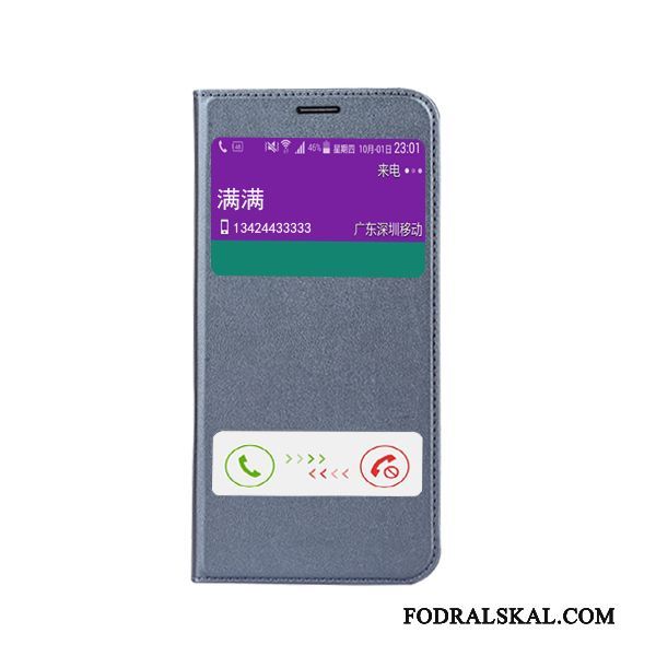 Skal Samsung Galaxy A8 Täcka Vittelefon, Fodral Samsung Galaxy A8 Läderfodral