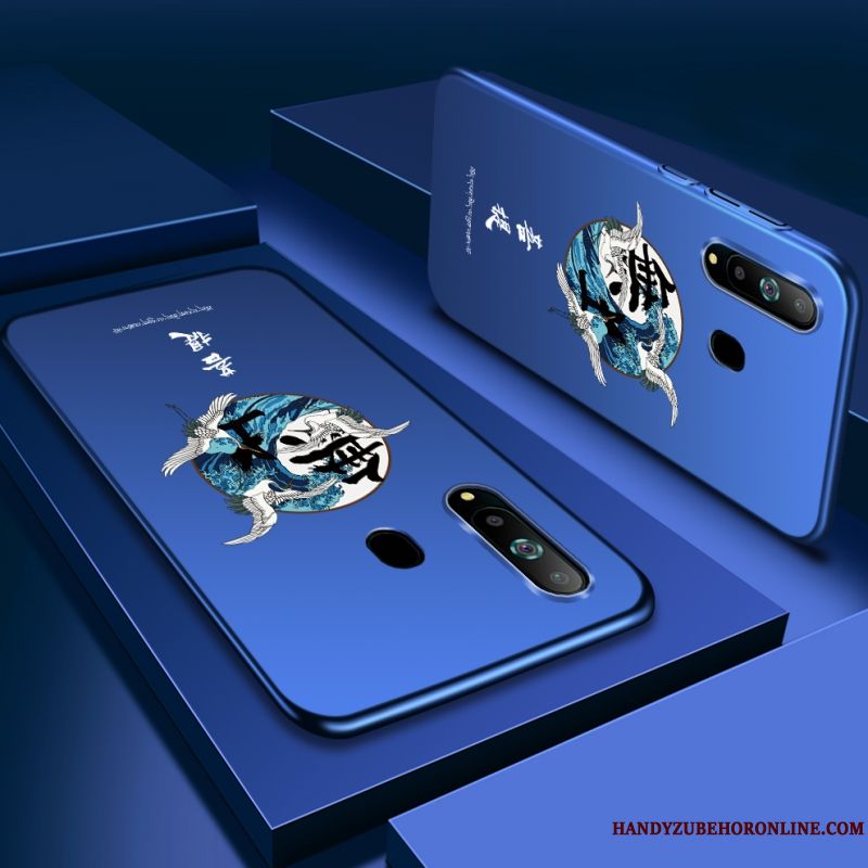 Skal Samsung Galaxy A8s Vind Guld, Fodral Samsung Galaxy A8s Purpur Blå