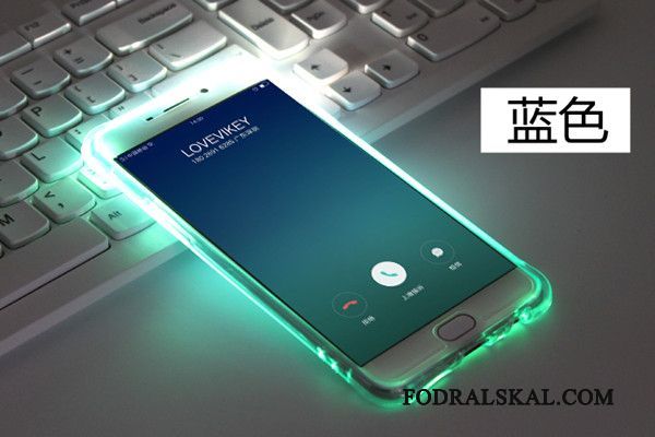 Skal Samsung Galaxy A9 Mjuk Transparenttelefon, Fodral Samsung Galaxy A9 Silikon Fallskydd Rosa