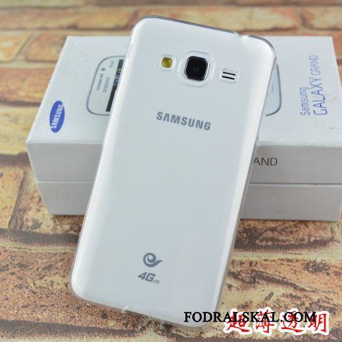 Skal Samsung Galaxy J3 2016 Kreativa Telefon Fallskydd, Fodral Samsung Galaxy J3 2016 Lättnad Purpur