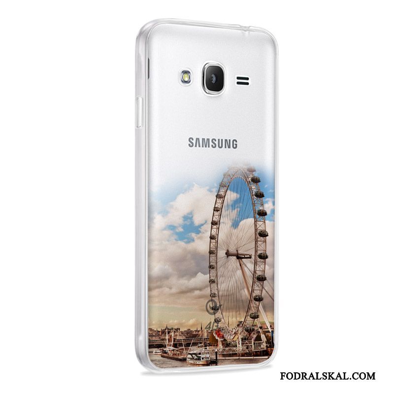 Skal Samsung Galaxy J3 2016 Mjuk Fallskydd Röd, Fodral Samsung Galaxy J3 2016 Skydd Telefon