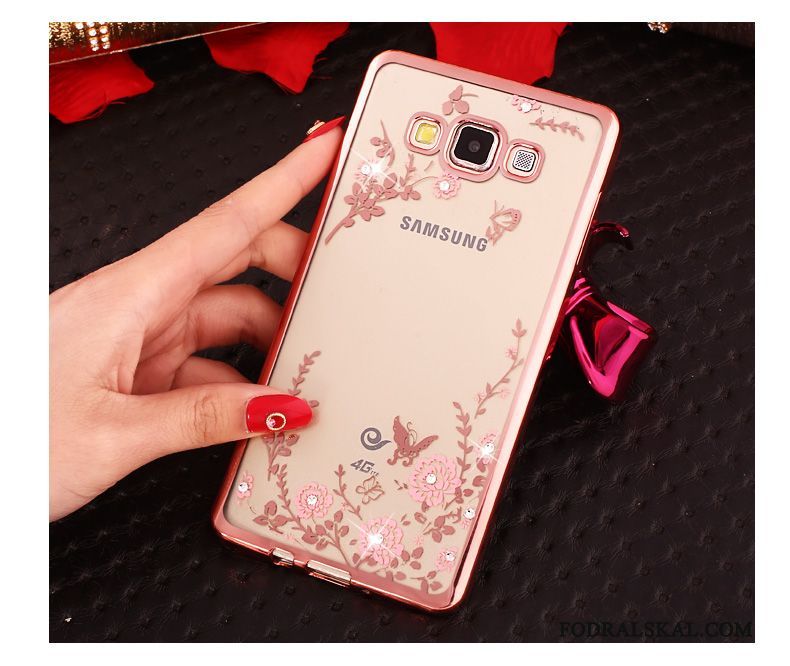 Skal Samsung Galaxy J5 2015 Silikon Telefon Fallskydd, Fodral Samsung Galaxy J5 2015 Skydd Rosa