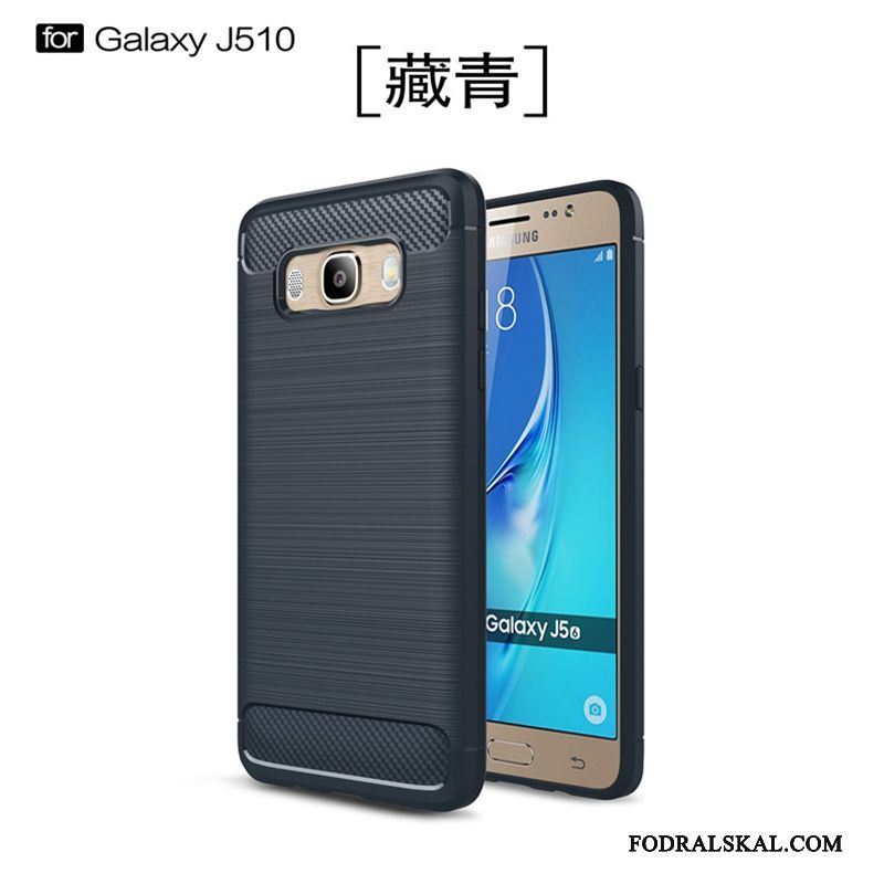 Skal Samsung Galaxy J5 2016 Silikon Fallskyddtelefon, Fodral Samsung Galaxy J5 2016 Mjuk Svart