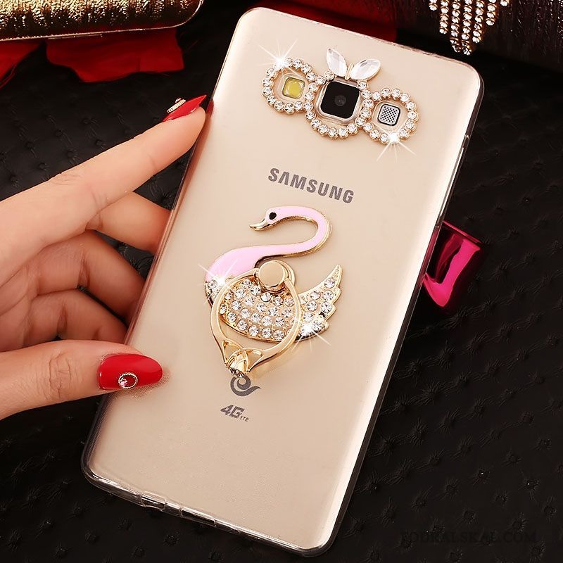 Skal Samsung Galaxy J5 2016 Silikon Ring Guld, Fodral Samsung Galaxy J5 2016 Skydd
