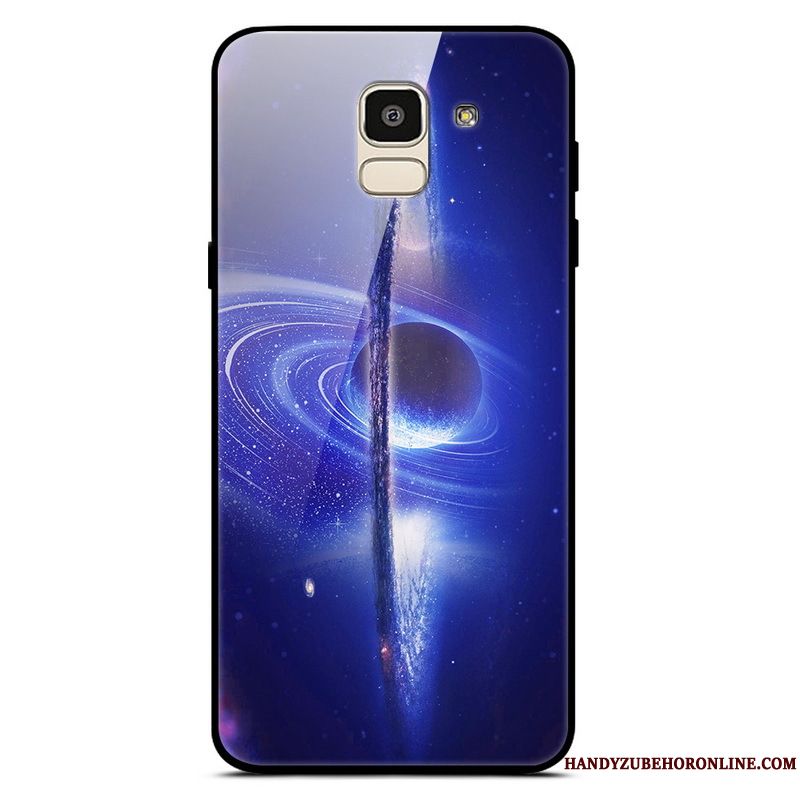 Skal Samsung Galaxy J6 Färg Fallskydd Enkel, Fodral Samsung Galaxy J6 Månad Trend
