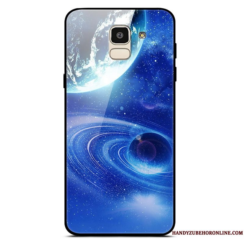 Skal Samsung Galaxy J6 Färg Fallskydd Enkel, Fodral Samsung Galaxy J6 Månad Trend