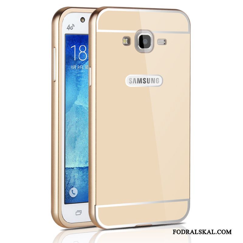 Skal Samsung Galaxy J7 2015 Metall Telefon Bakre Omslag, Fodral Samsung Galaxy J7 2015 Hård Frame