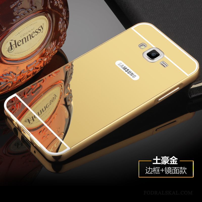 Skal Samsung Galaxy J7 2015 Metall Telefon Bakre Omslag, Fodral Samsung Galaxy J7 2015 Hård Frame