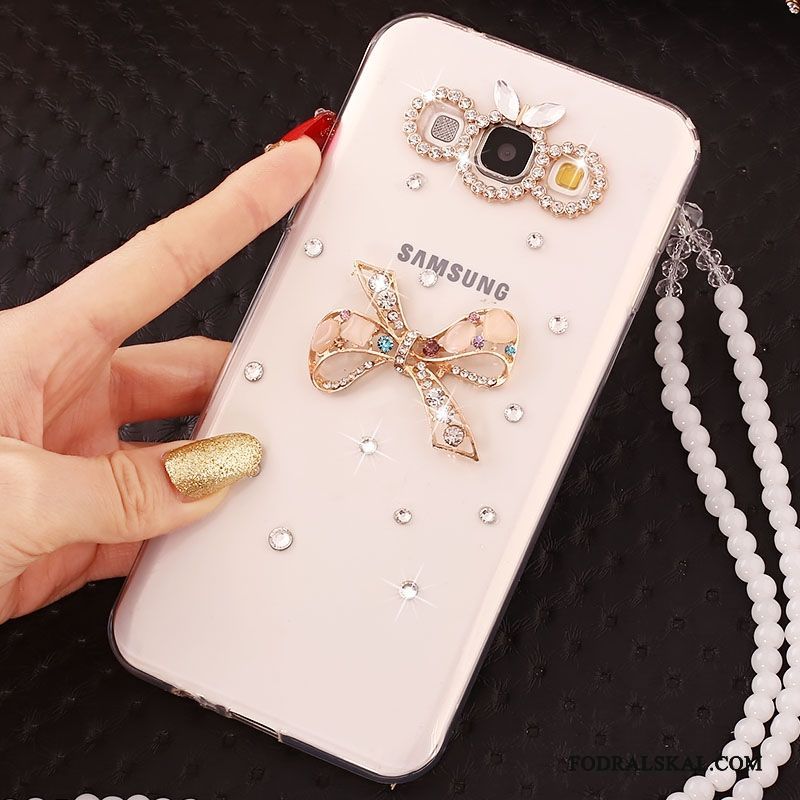 Skal Samsung Galaxy J7 2015 Silikon Telefon Fallskydd, Fodral Samsung Galaxy J7 2015 Mjuk Rosa