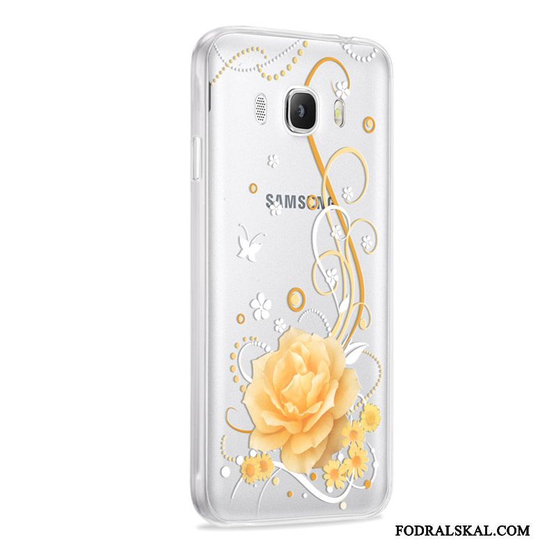 Skal Samsung Galaxy J7 2016 Silikon Gråtelefon, Fodral Samsung Galaxy J7 2016 Mjuk Fallskydd Rosa