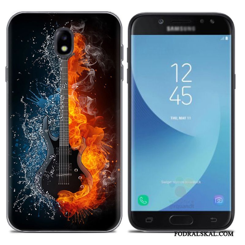 Skal Samsung Galaxy J7 2017 Silikon Grå Europa, Fodral Samsung Galaxy J7 2017 Kreativa Telefon