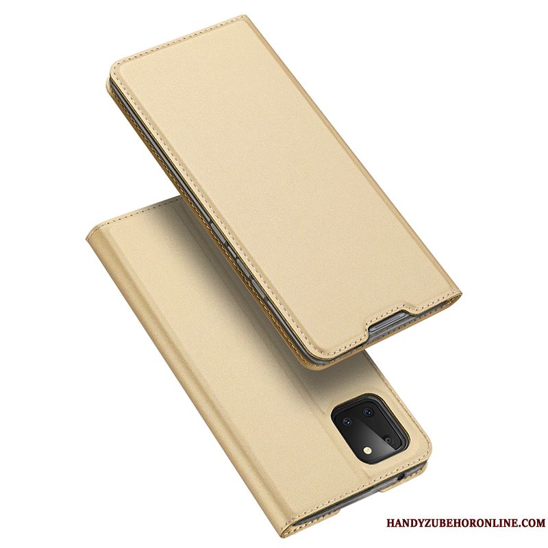 Skal Samsung Galaxy Note 10 Lite Skydd Rosa Fallskydd, Fodral Samsung Galaxy Note 10 Lite Läderfodral Ny Kort