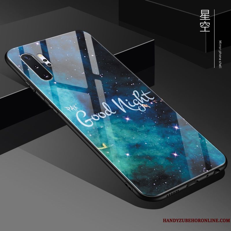 Skal Samsung Galaxy Note 10+ Telefon Trend, Fodral Samsung Galaxy Note 10+ Glas Grön