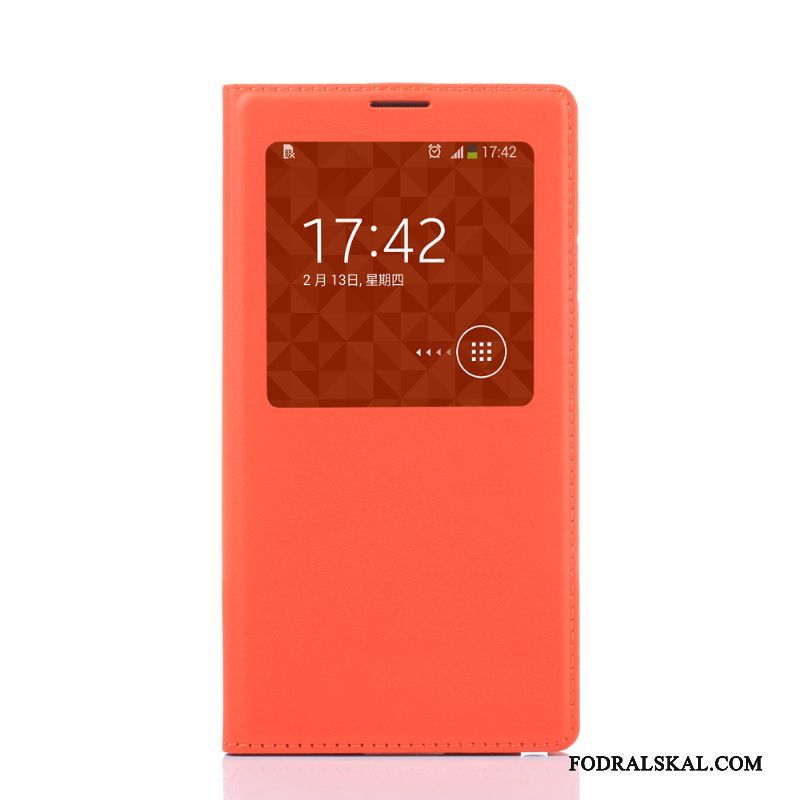Skal Samsung Galaxy Note 3 Läderfodral Gultelefon, Fodral Samsung Galaxy Note 3 Skydd Orange
