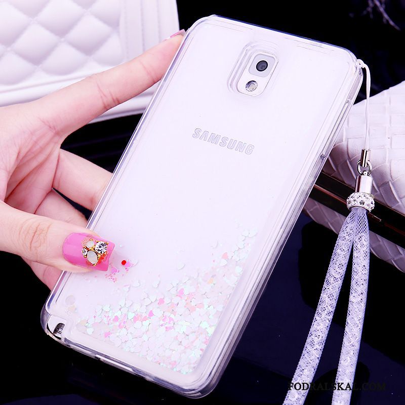 Skal Samsung Galaxy Note 3 Silikon Telefon Purpur, Fodral Samsung Galaxy Note 3 Skydd Vacker Hängsmycken