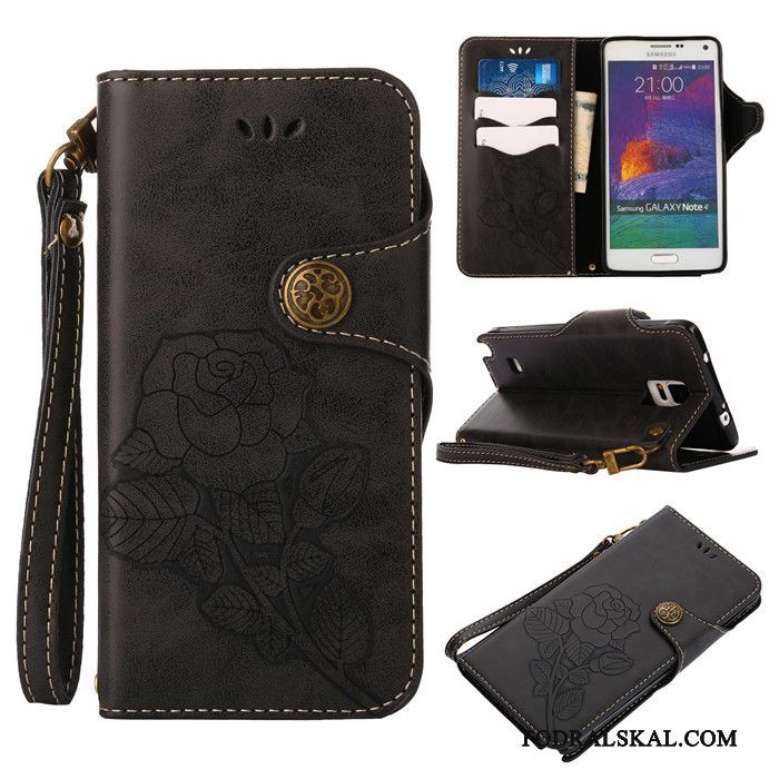 Skal Samsung Galaxy Note 4 Silikon Rosa Fallskydd, Fodral Samsung Galaxy Note 4 Läderfodral Telefon