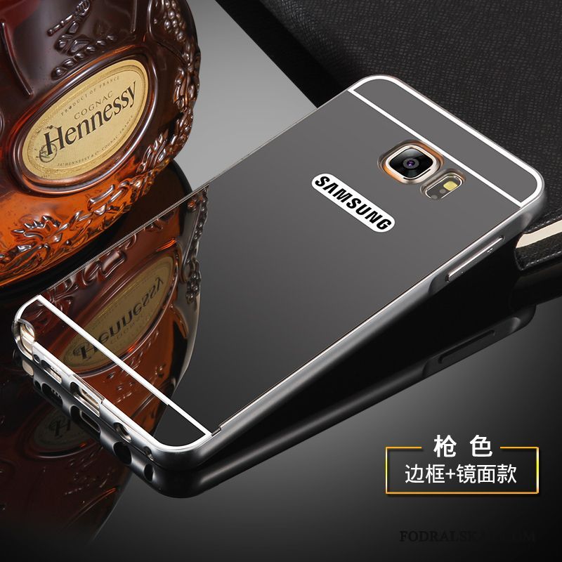 Skal Samsung Galaxy Note 5 Metall Bakre Omslagtelefon, Fodral Samsung Galaxy Note 5 Skydd Frame Fallskydd