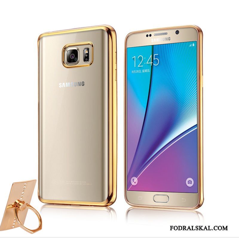 Skal Samsung Galaxy Note 5 Silikon Transparent Plating, Fodral Samsung Galaxy Note 5 Mjuk Tunn Ny