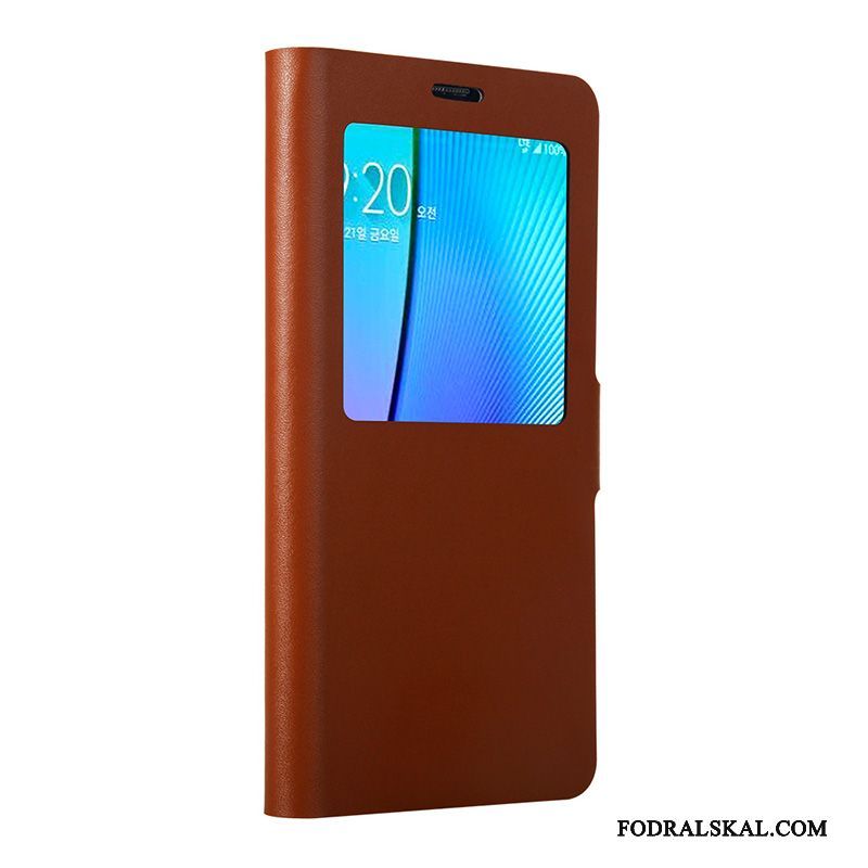 Skal Samsung Galaxy Note 5 Täcka Blåtelefon, Fodral Samsung Galaxy Note 5 Läderfodral