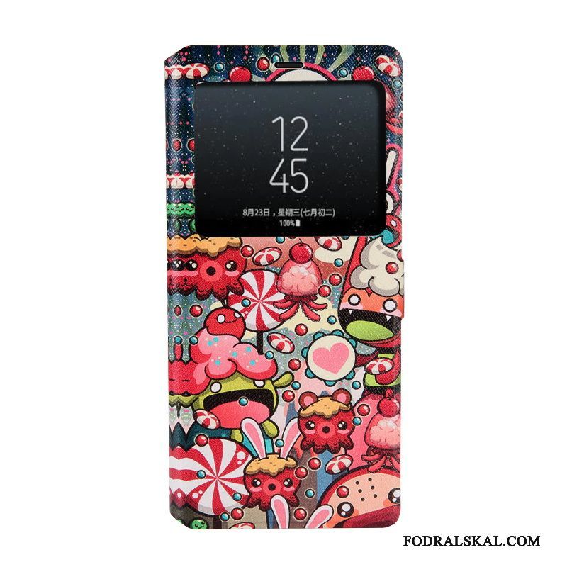 Skal Samsung Galaxy Note 8 Målade Trendtelefon, Fodral Samsung Galaxy Note 8 Skydd Blå Öppna Fönstret