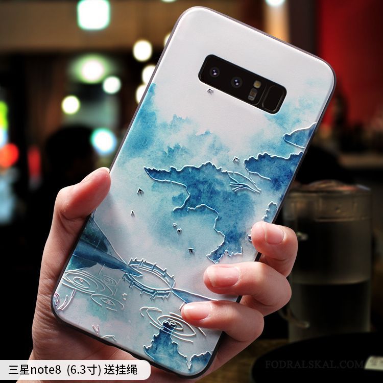 Skal Samsung Galaxy Note 8 Påsar Enkel Fallskydd, Fodral Samsung Galaxy Note 8 Skydd Personlighet Kinesisk Stil
