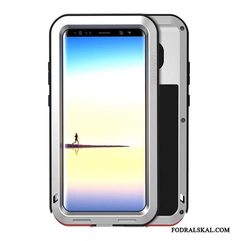 Skal Samsung Galaxy Note 8 Påsar Gul Fallskydd, Fodral Samsung Galaxy Note 8 Skydd Tre Försvar Frame
