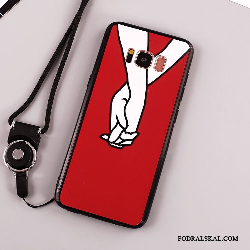 Skal Samsung Galaxy Note 8 Silikon Röd Hängsmycken, Fodral Samsung Galaxy Note 8 Skydd Telefon Fallskydd
