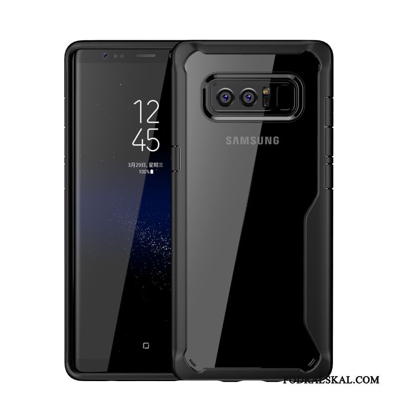 Skal Samsung Galaxy Note 8 Skydd Ny Transparent, Fodral Samsung Galaxy Note 8 Mjuk Rödtelefon