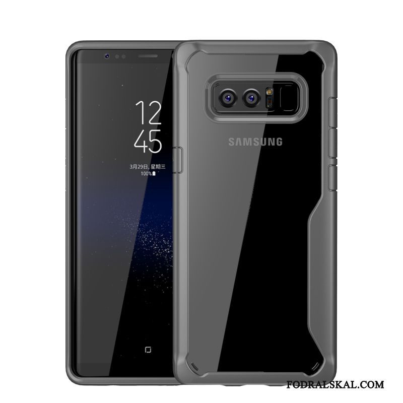 Skal Samsung Galaxy Note 8 Skydd Ny Transparent, Fodral Samsung Galaxy Note 8 Mjuk Rödtelefon