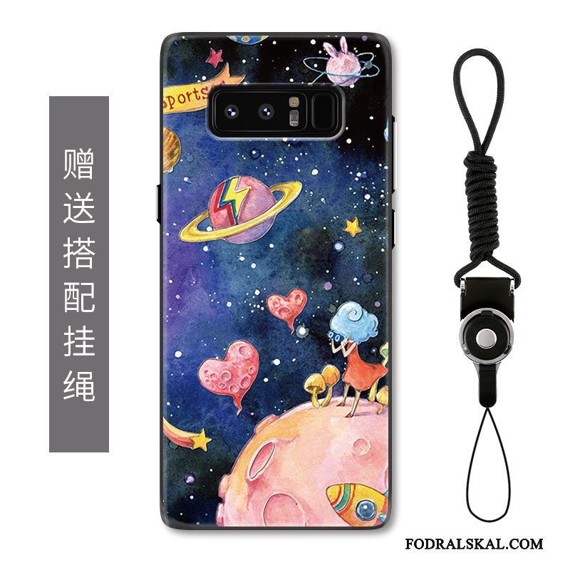 Skal Samsung Galaxy Note 8 Skydd Stjärna Fallskydd, Fodral Samsung Galaxy Note 8 Kreativa Färgriktelefon