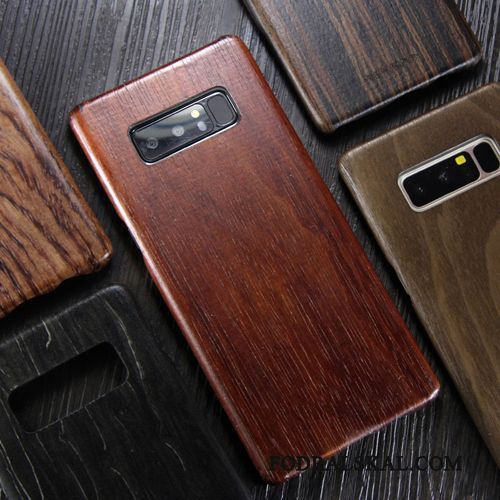 Skal Samsung Galaxy Note 8 Wood Slim Trä, Fodral Samsung Galaxy Note 8 Skydd Trend Varumärke Massivt Trä