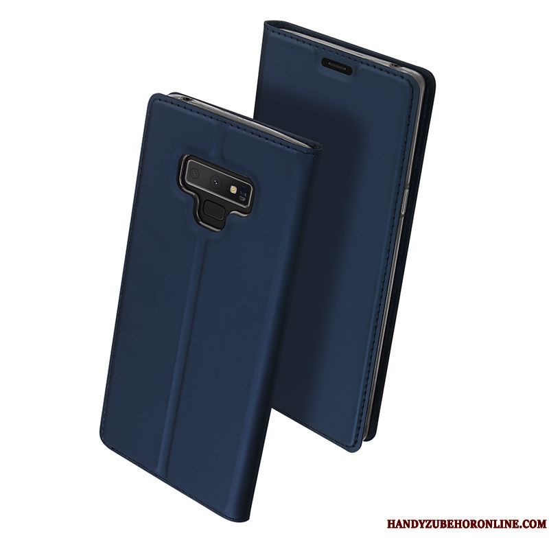 Skal Samsung Galaxy Note 9 Läderfodral Guldtelefon, Fodral Samsung Galaxy Note 9 Silikon Kort